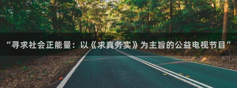 “寻求社会正能量：以《求真务实》为主旨的公益电视节目”
